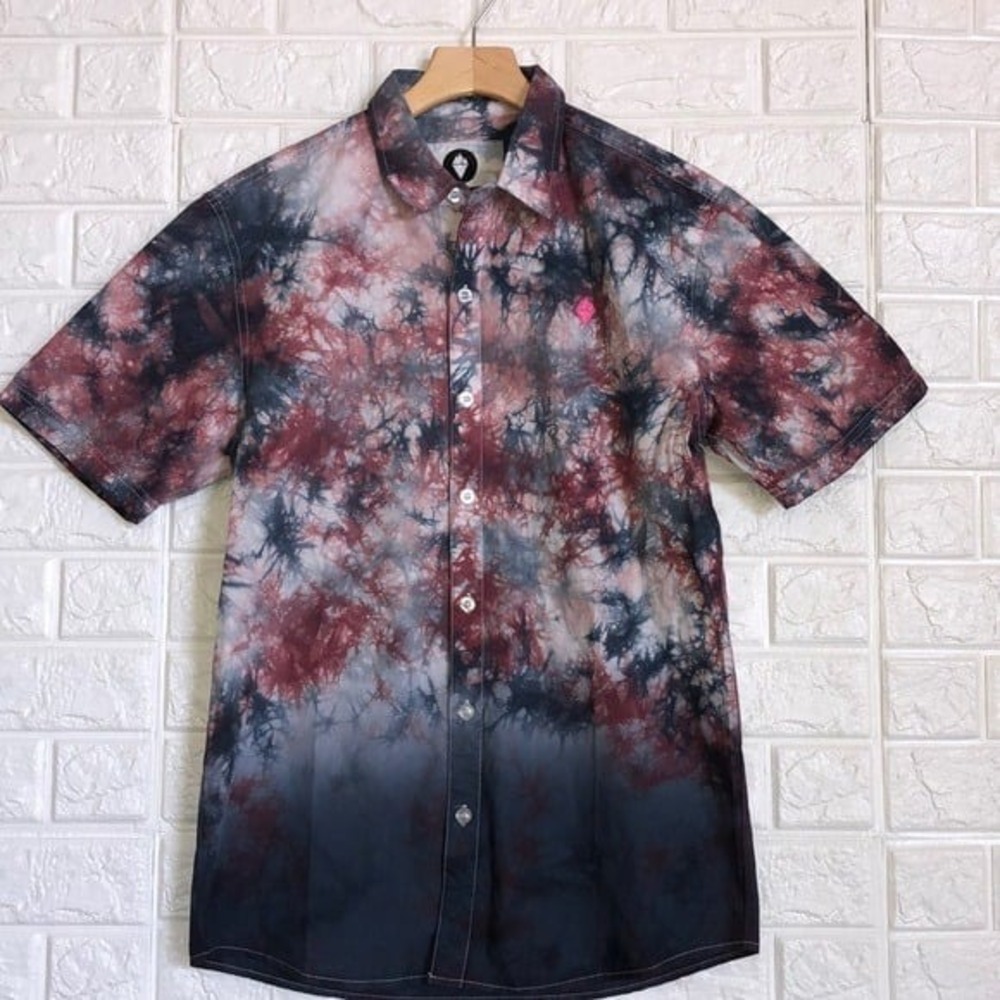 Standards tie dye button down shirt‎